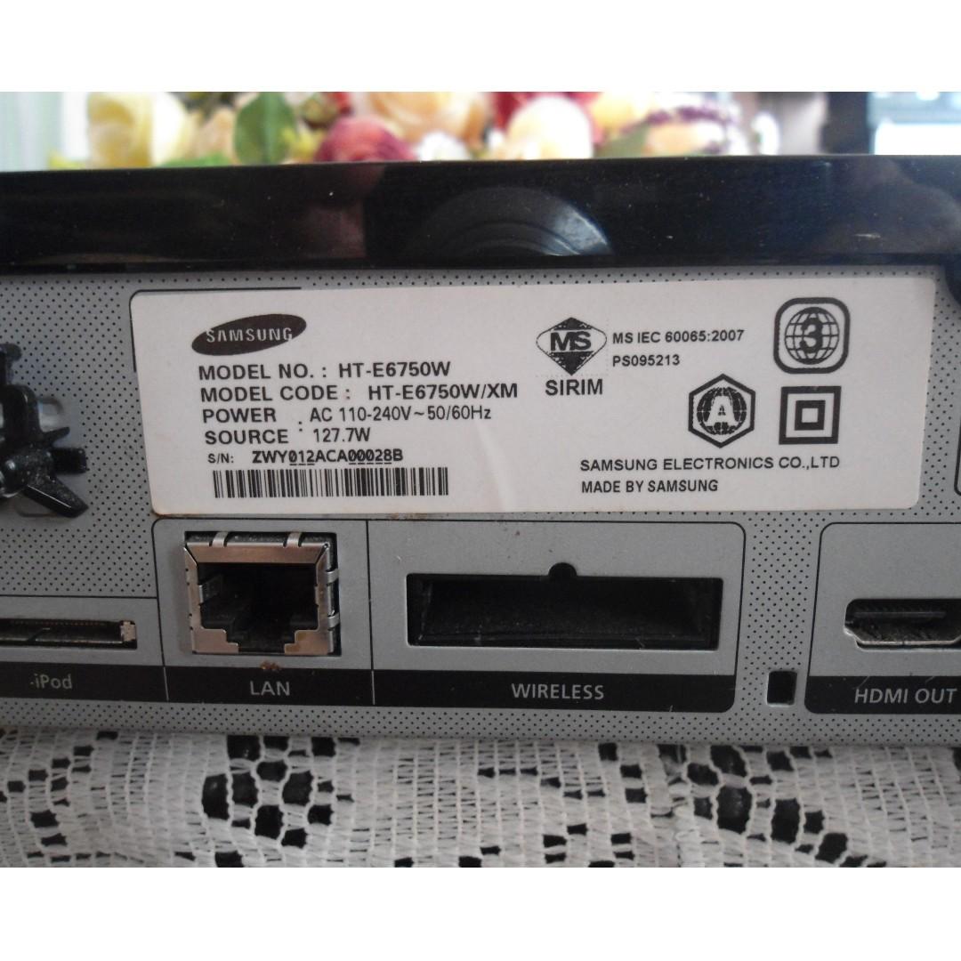 samsung ht e6750w 3d blu ray home theater faulty unit