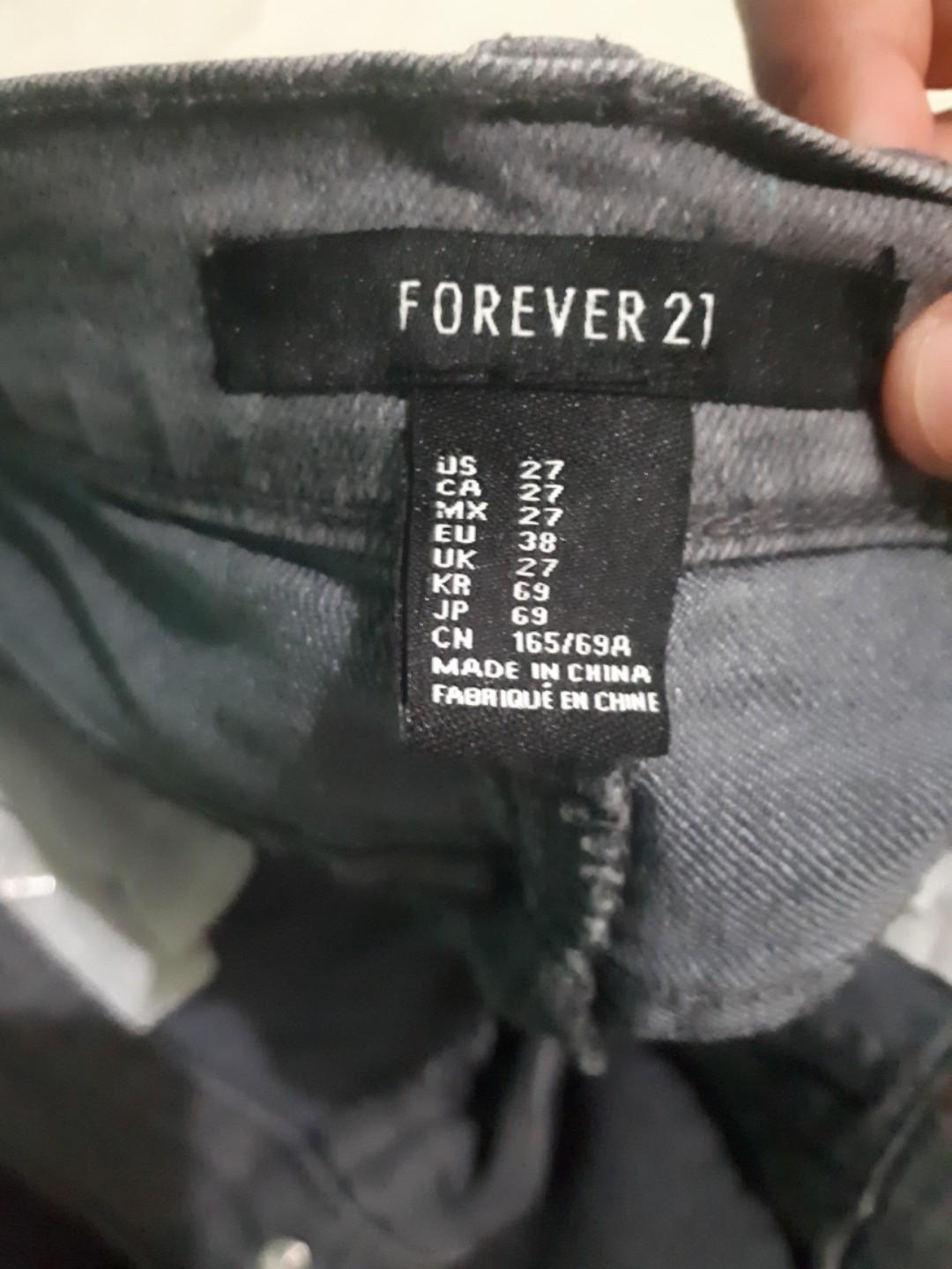 Size 27 jeans forever 21 hot sale