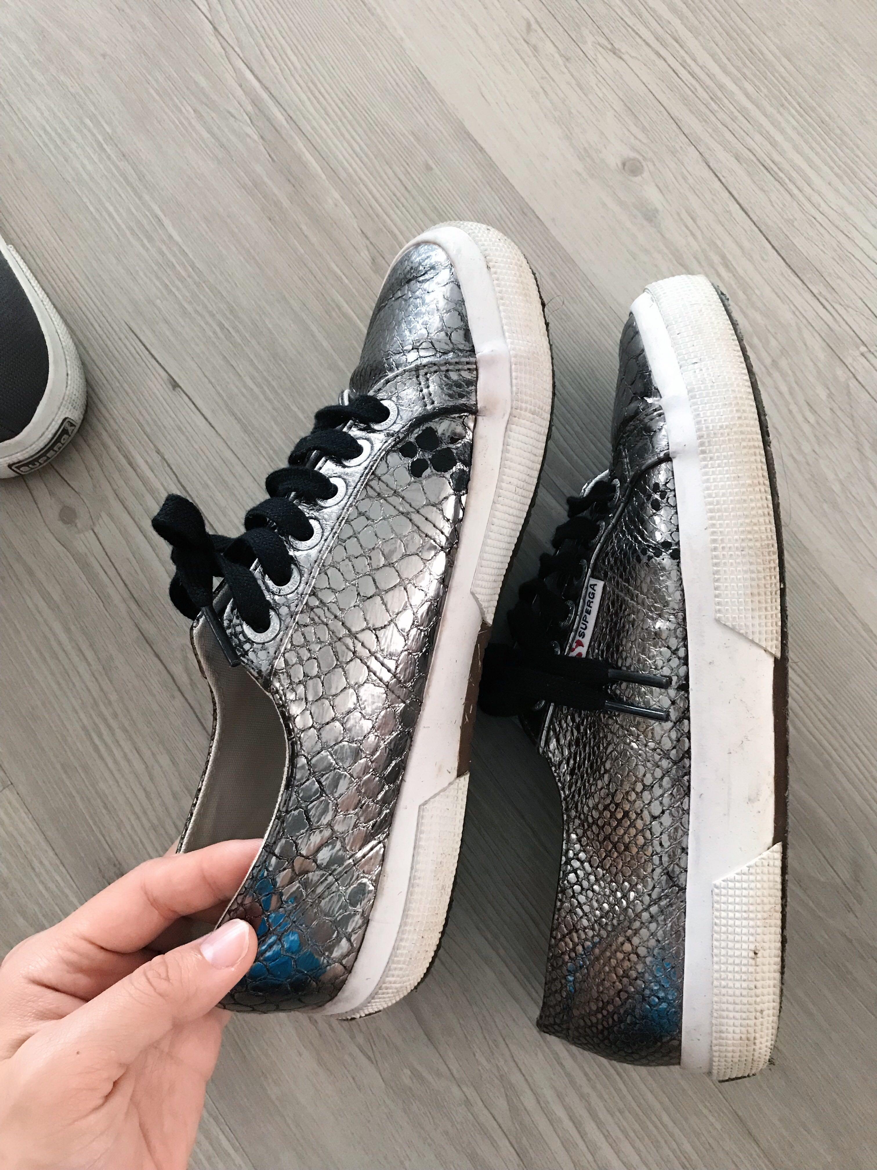 superga metallic snake