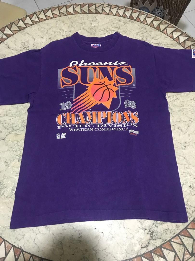 Vintage Nba Phoenix Suns 1993 Wc Division Champions T Shirt Men S Fashion Clothes Tops On Carousell