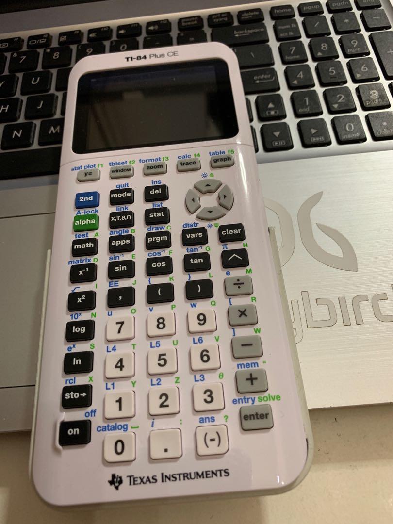 White Ti 84 Plus Ce Graphing Calculator Books Stationery