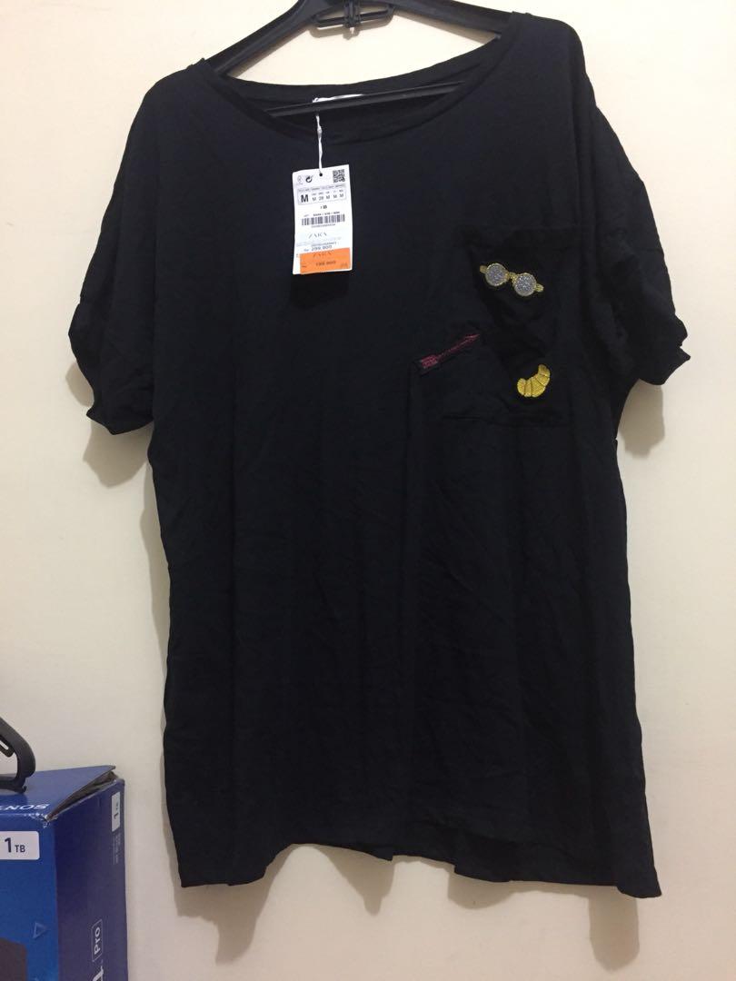 ZARA WOMEN Oversized T-Shirt, Fesyen 