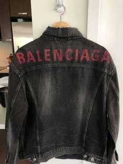 Brand New Balenciaga Denim Jacket
