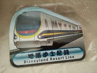 Mtr 2005年 絕版收藏品 迪士尼線 開幕禮品 開通 地鐵 港鐵 磁石 磁鐵