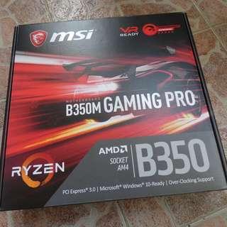MSI GAMING PRO B350M MICRO-ATX FOR RYZEN socket AM4
