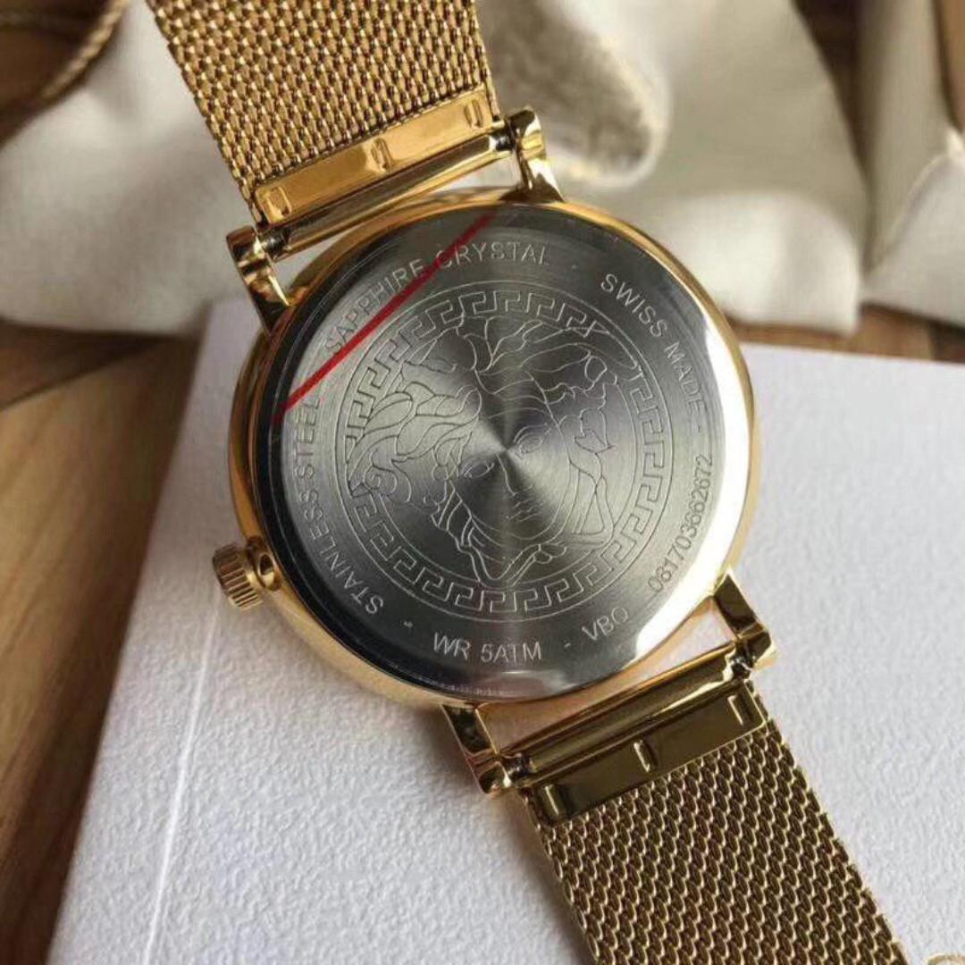 Manifesto Gold Mesh Strap Watch