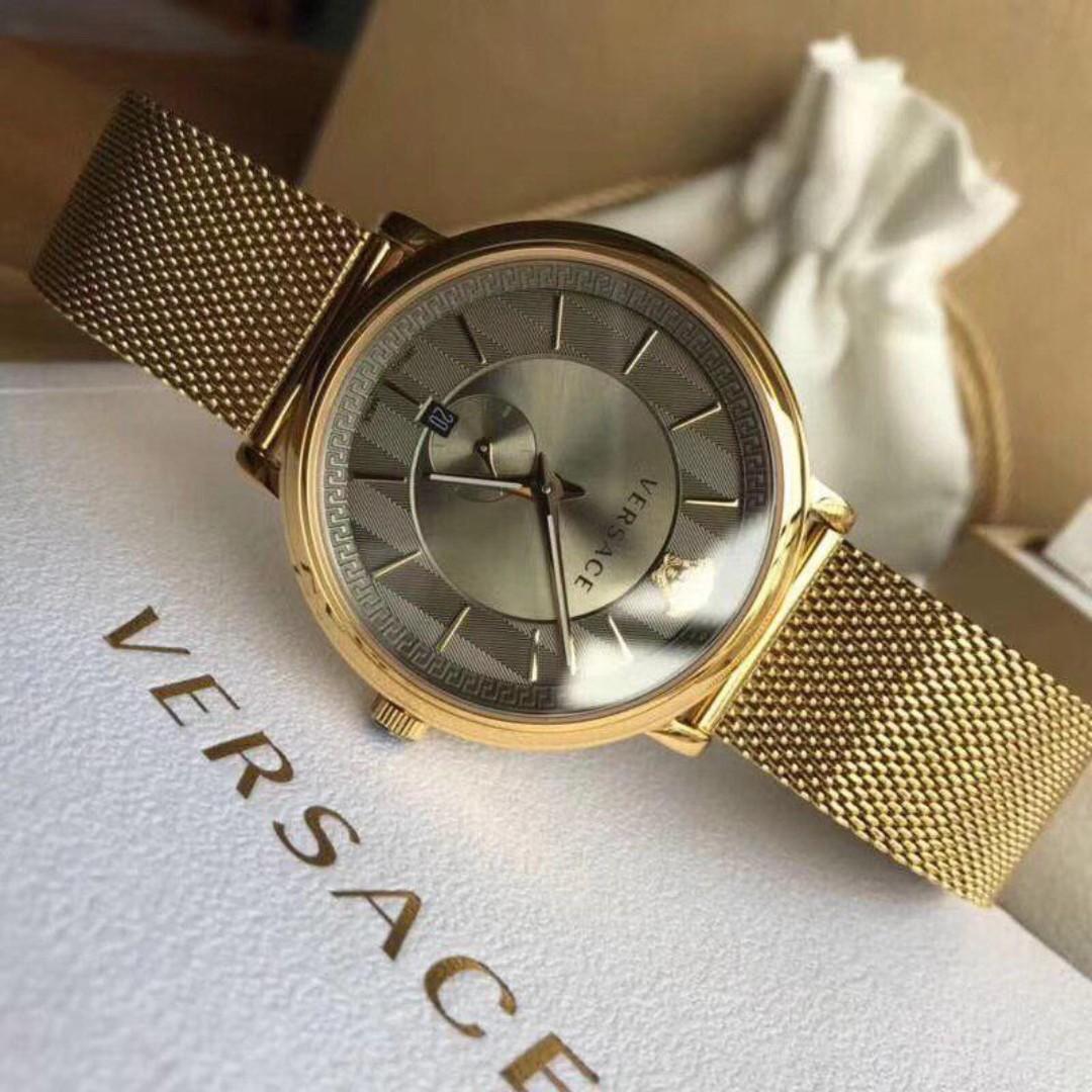 Versace manifesto mesh strap watch hot sale