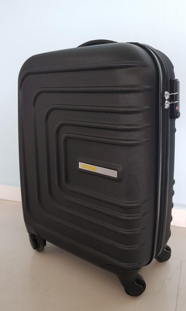 American Tourister Black Cabin Luggage Men S Fashion Bags