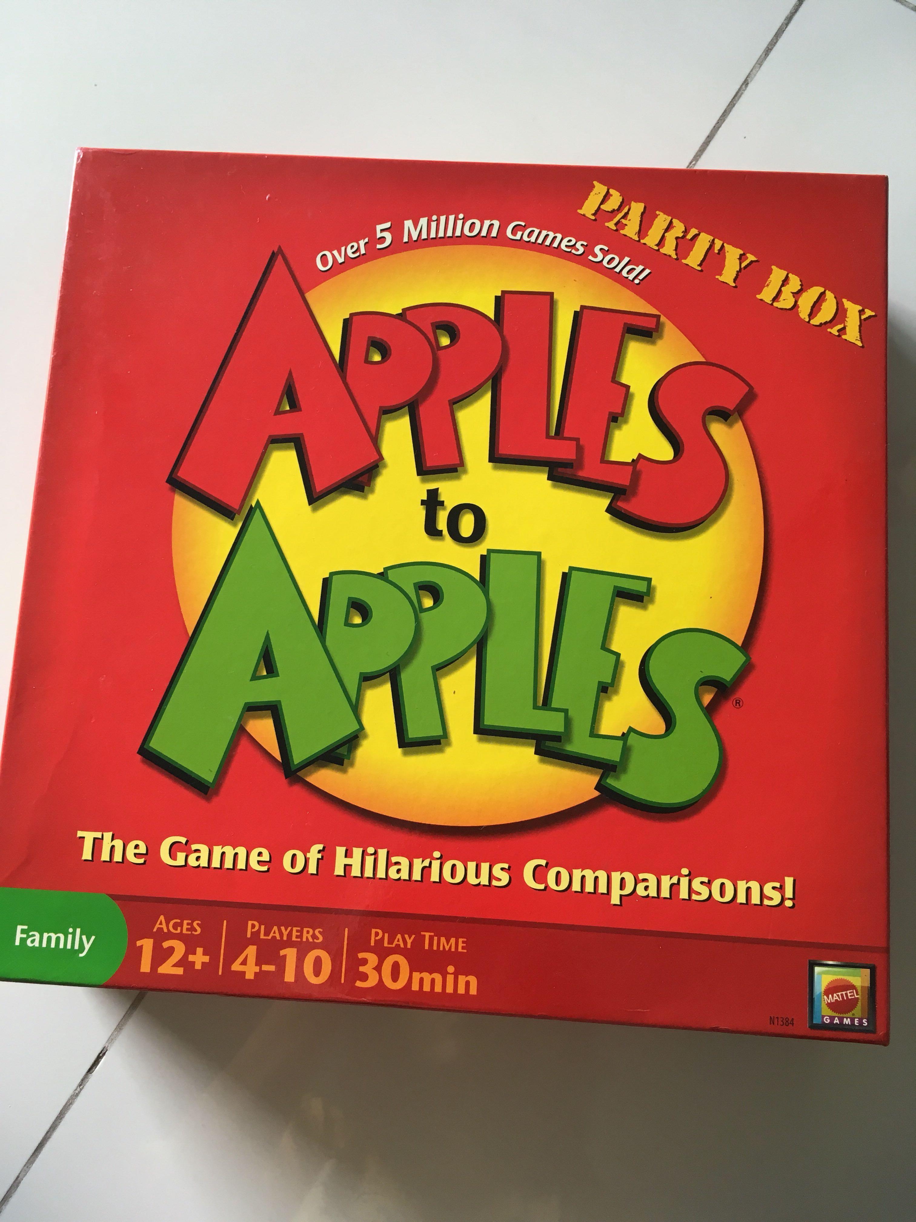 apples to apples party box
