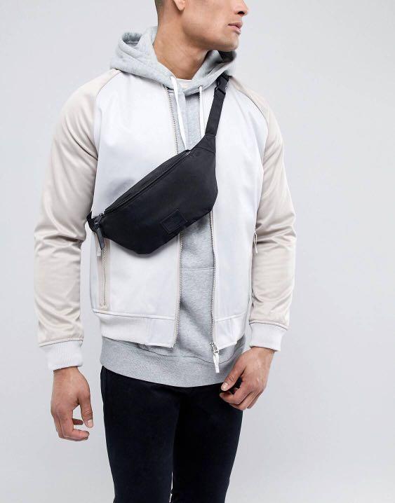 ASOS DESIGN bum bag in black Men s Fashion Bags Sling Bags on Carousell