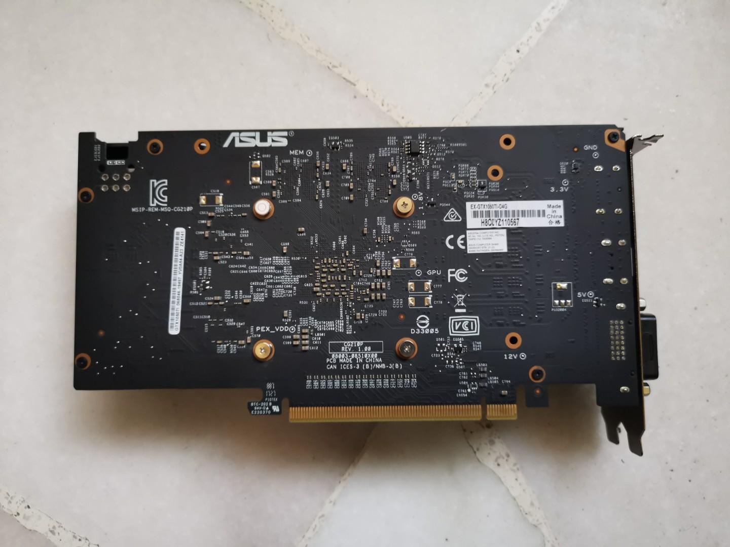 ASUS Expedition GTX 1050 Ti 4GB DDR5 1050Ti, Computers & Tech, Parts ...