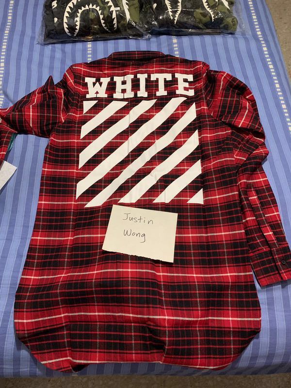 BNWT Off white SS16 Flannel XXS-M 