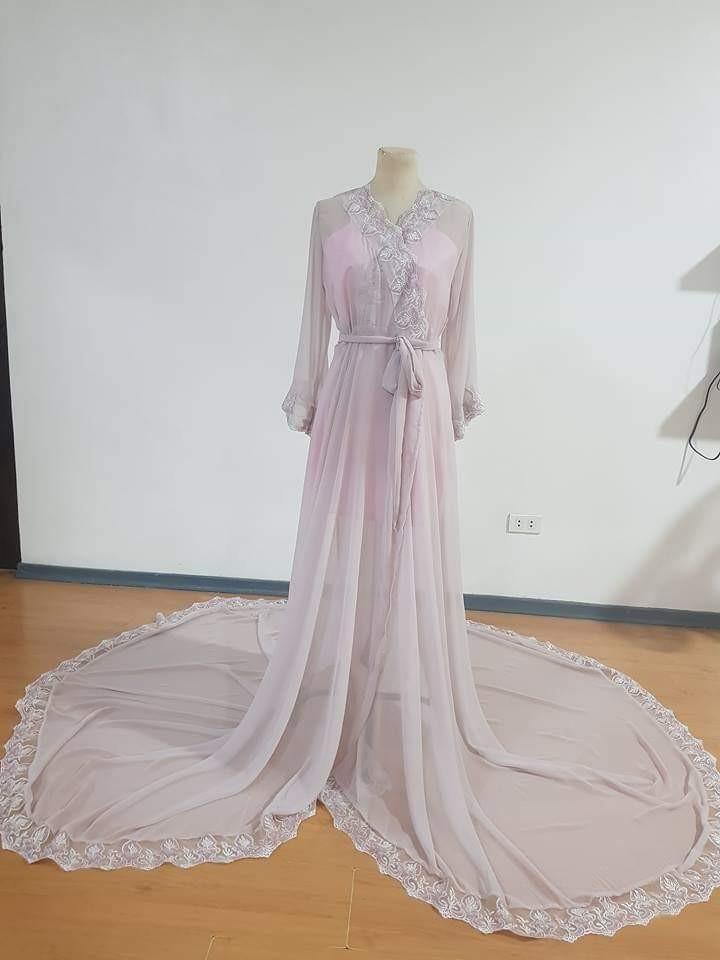 bride robe long