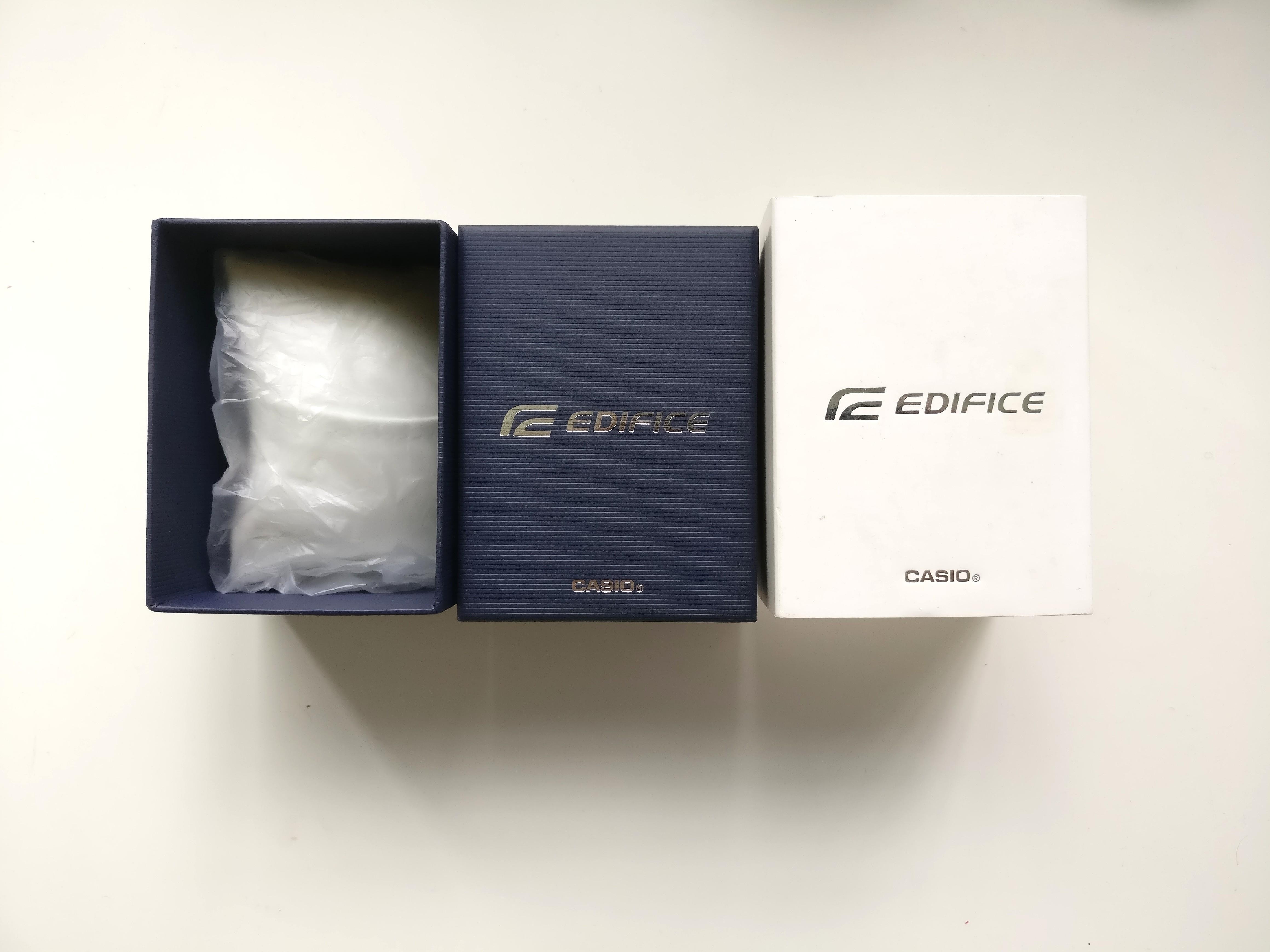 Casio edifice deals watch box