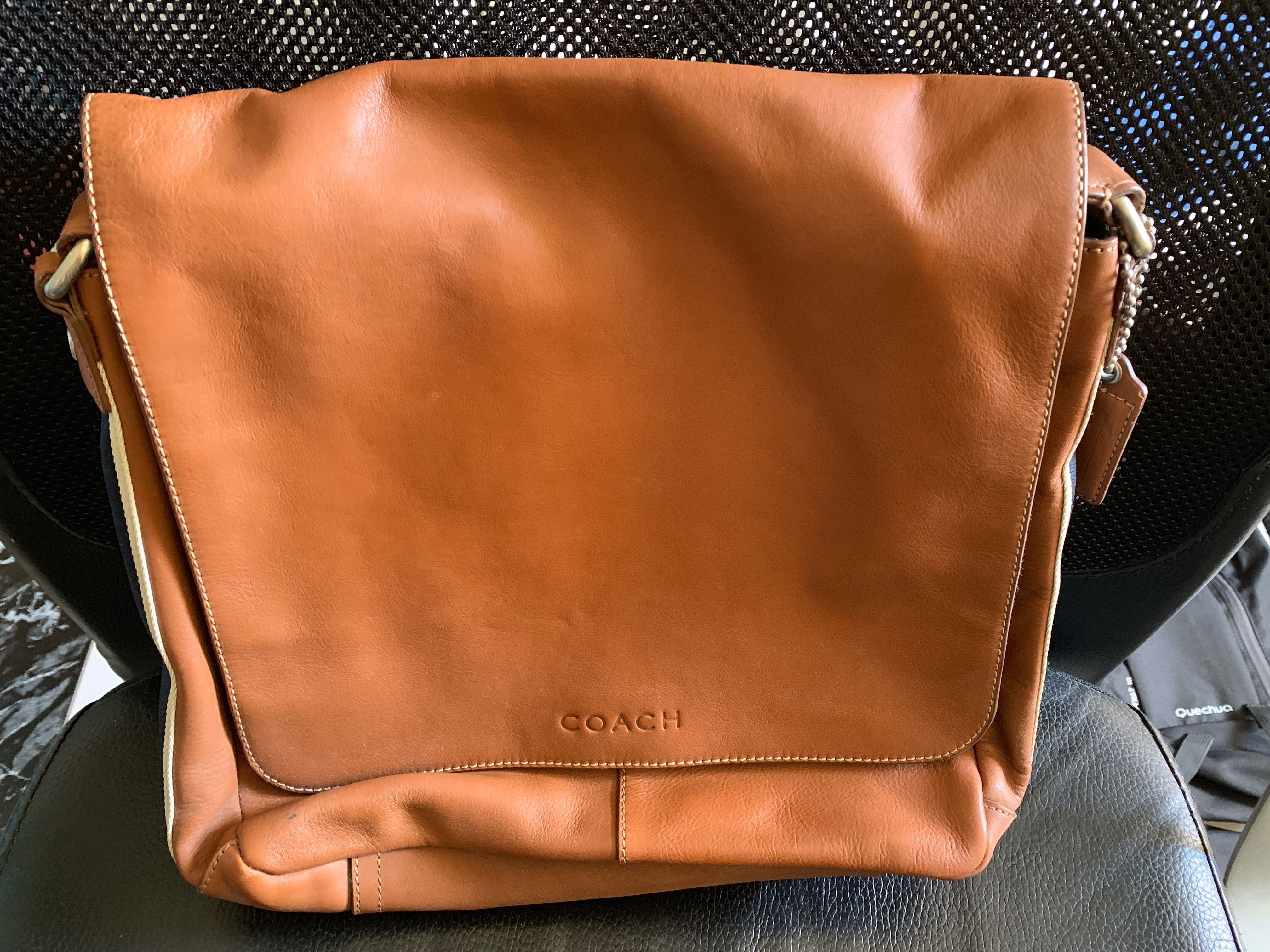 coach signature bag brown