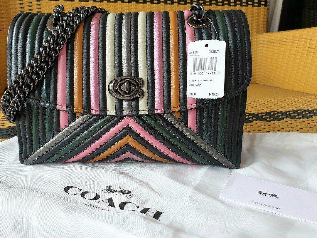 Coach Parker Colorblock in Quilted selena gomez