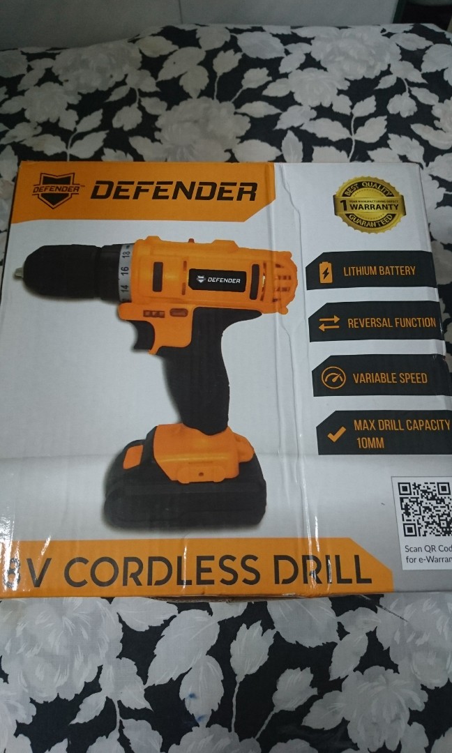 Defender cordless drill 18v clearance