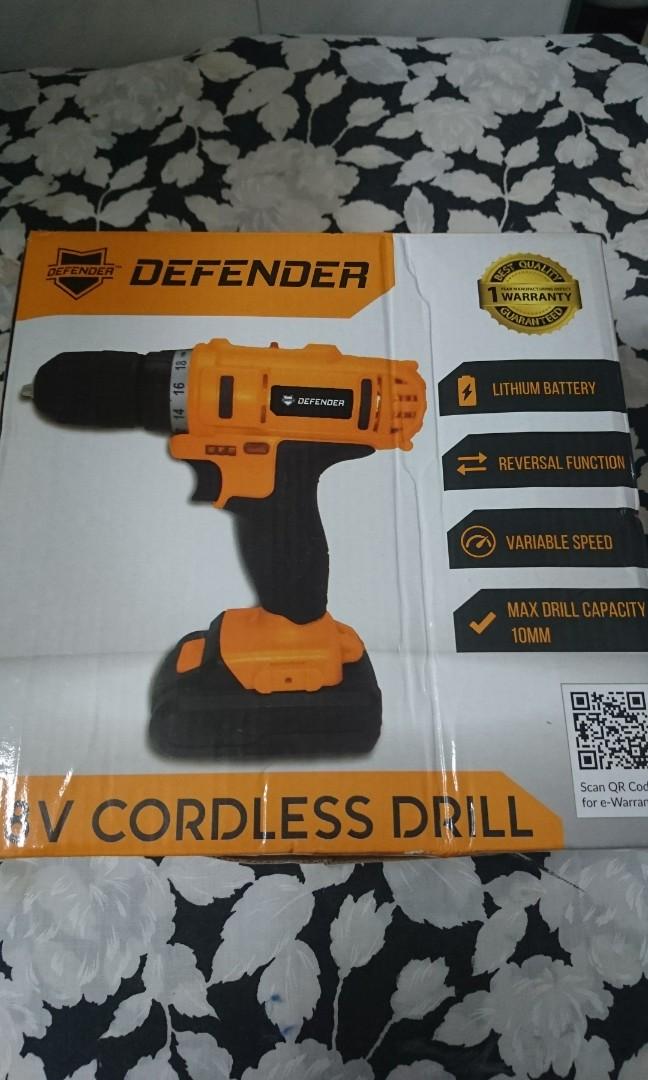 Defender cordless drill hotsell 12v