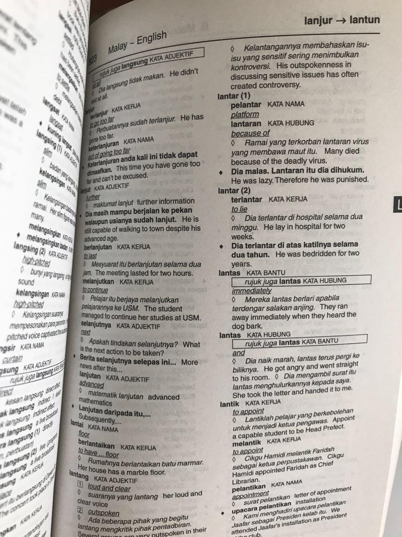 English Malay English Malay 2 In 1 Dictionary Books Stationery Non Fiction On Carousell