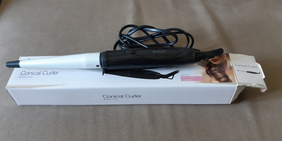 Euroo Conical Curler Repriced Health Beauty Hair Care On