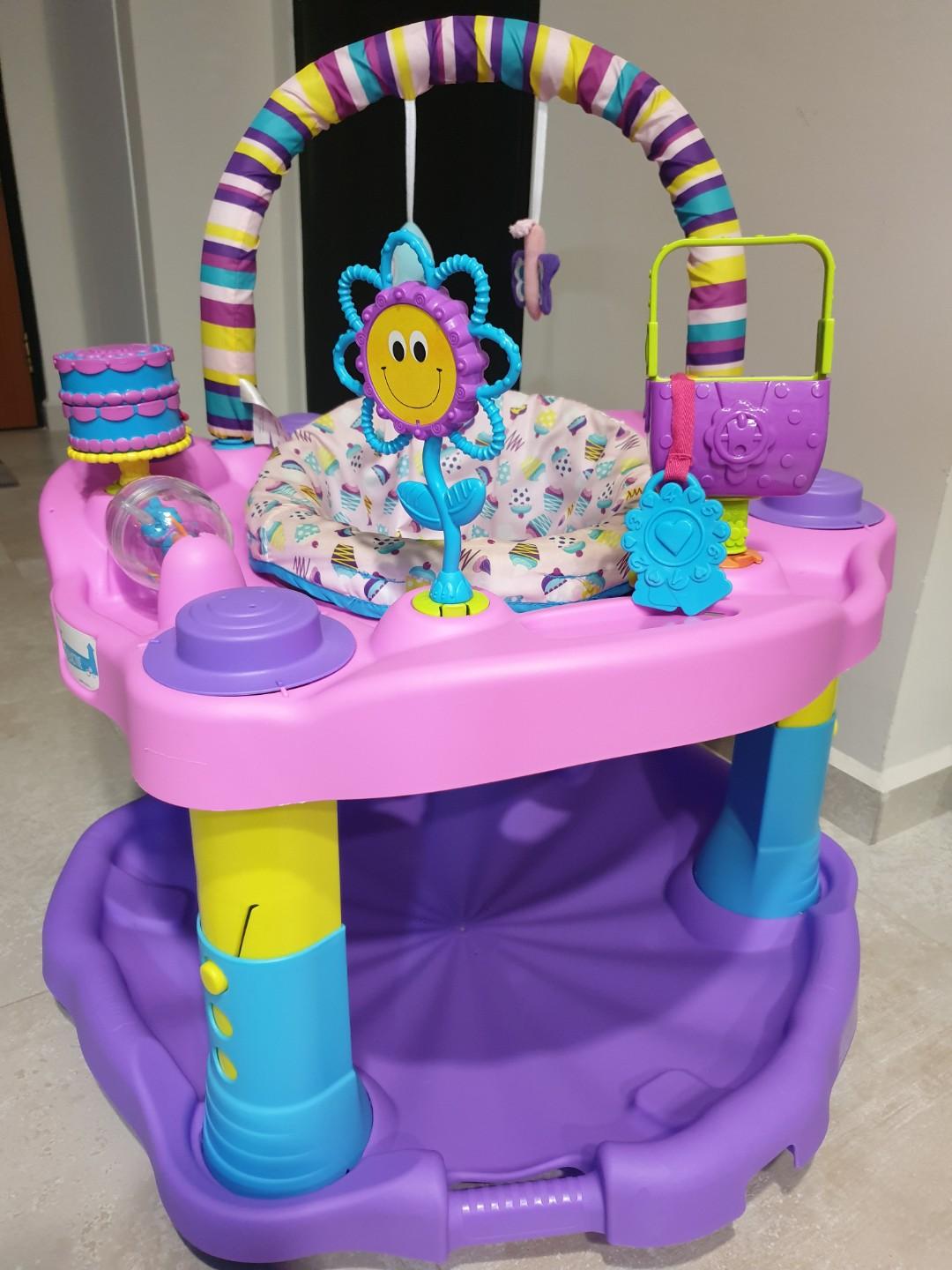 Pink exersaucer sales