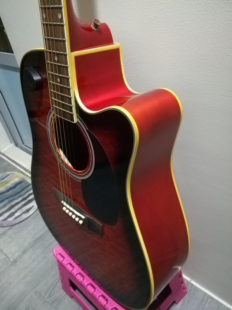 Fernando Acoustic Guitar Model WSCE F001 TRDS, Hobbies & Toys, Music
