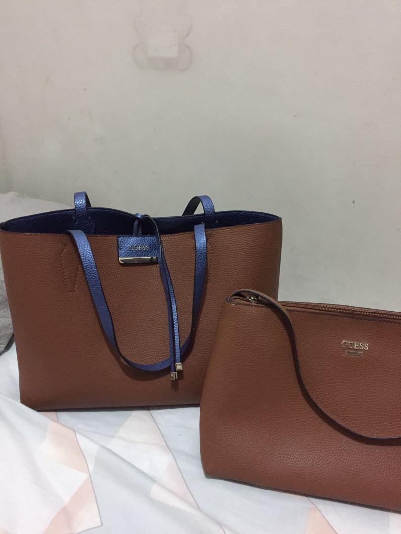 Guess Reversible Tote Bag (Category: Tote Bags) located in Quezon City. Submitted by kellysht (Listing ID 213520764, Image 2). Description: Super pretty in Actual Authentic Guess from London ❤️.