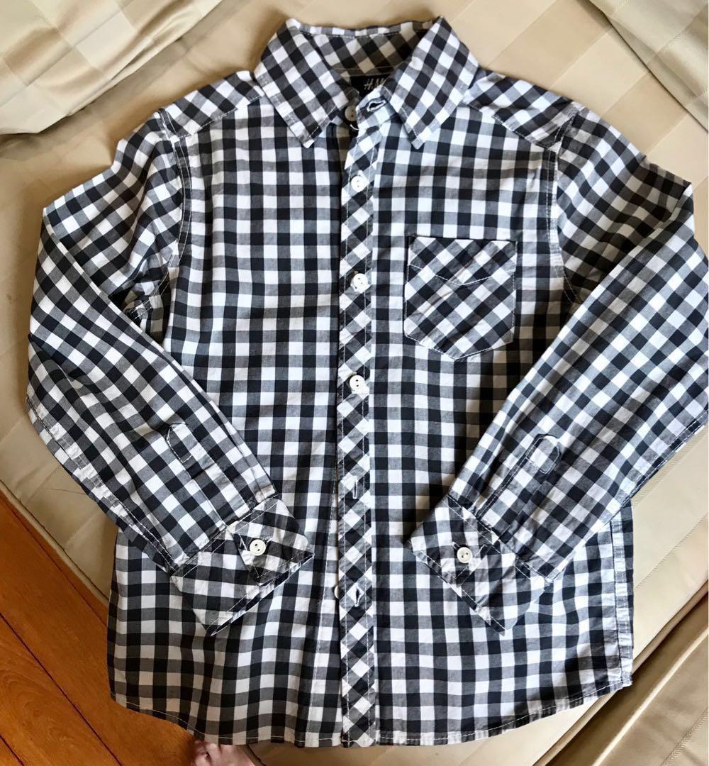 h&m checked shirt