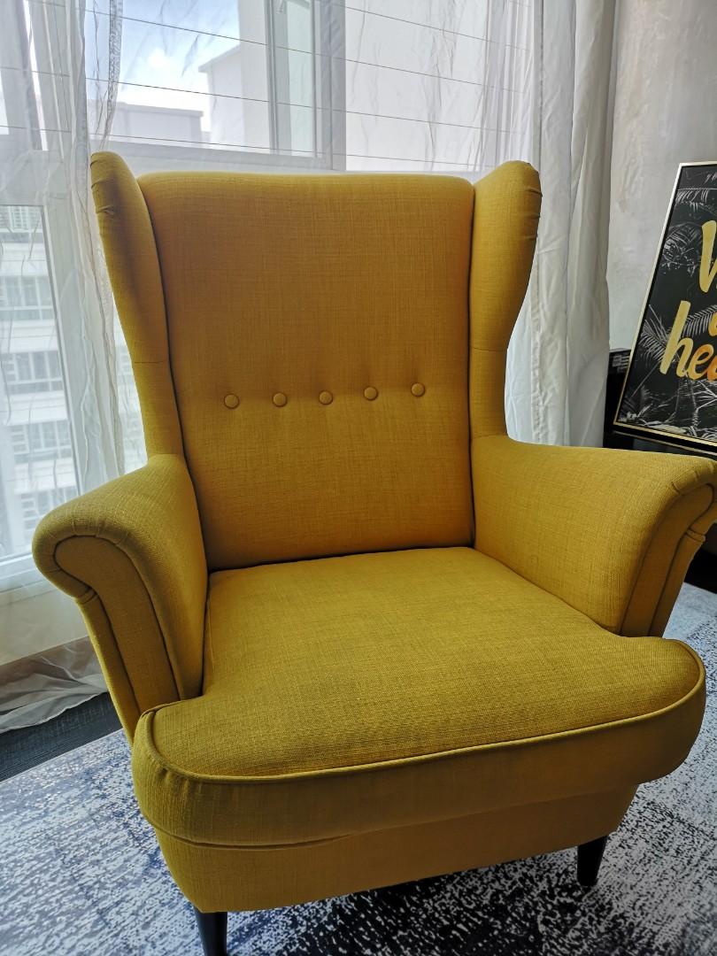 Ikea Yellow Armchair Furniture Others On Carousell