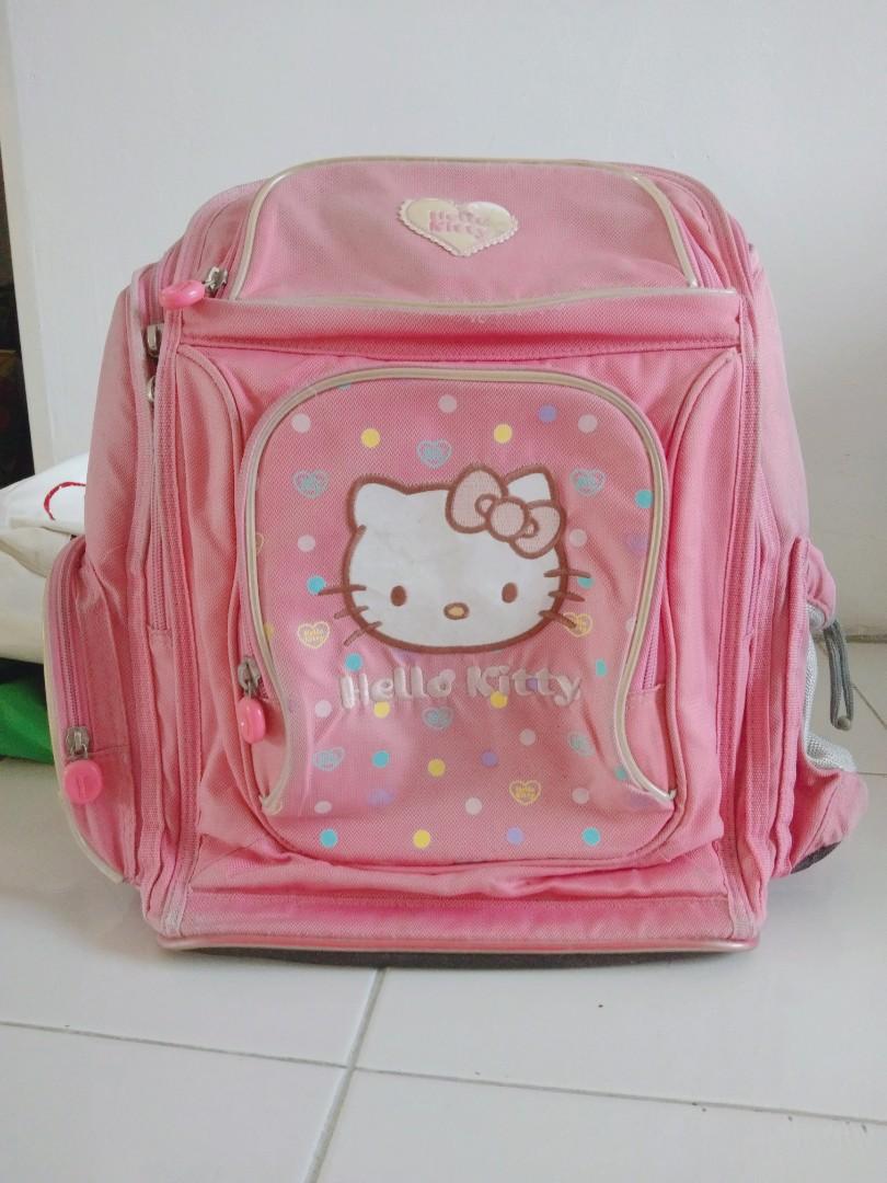 Impact Hello Kitty Backpack (Category: Babies & Kids Fashion) located in Kuala Lumpur. Submitted by borembo (Listing ID 213624962, Image 1). Description: made in taiwan condition 8.5/10.