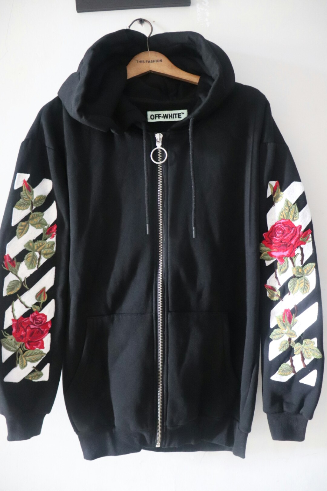 jaket off white rose