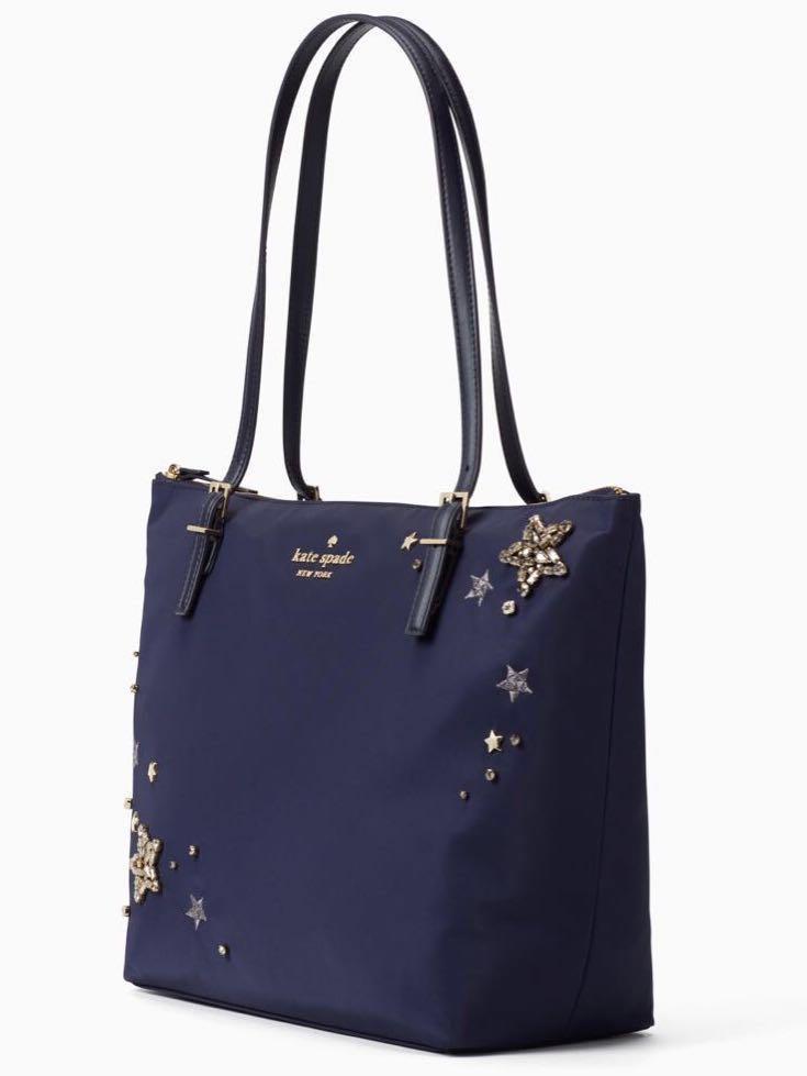 Kate spade Watson lane maya nylon stars embellished tote bag
