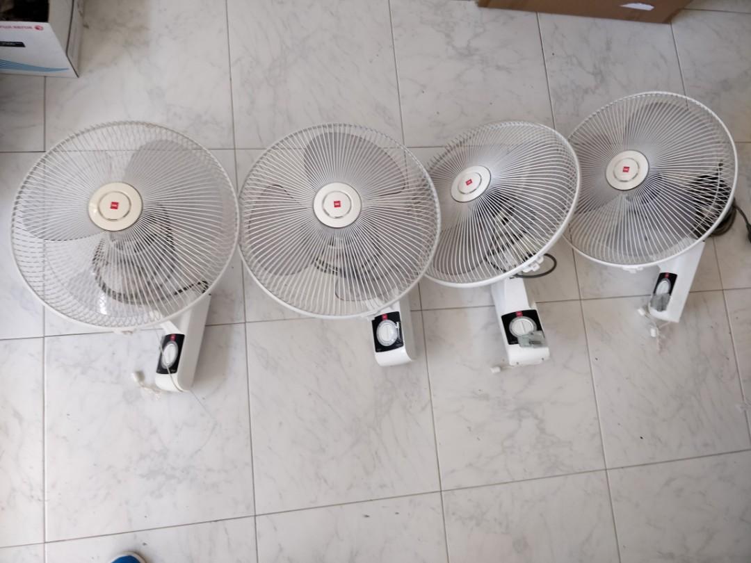 Kdk 16 Wall Fans X4 Bundle Sale Home Appliances Cooling Air