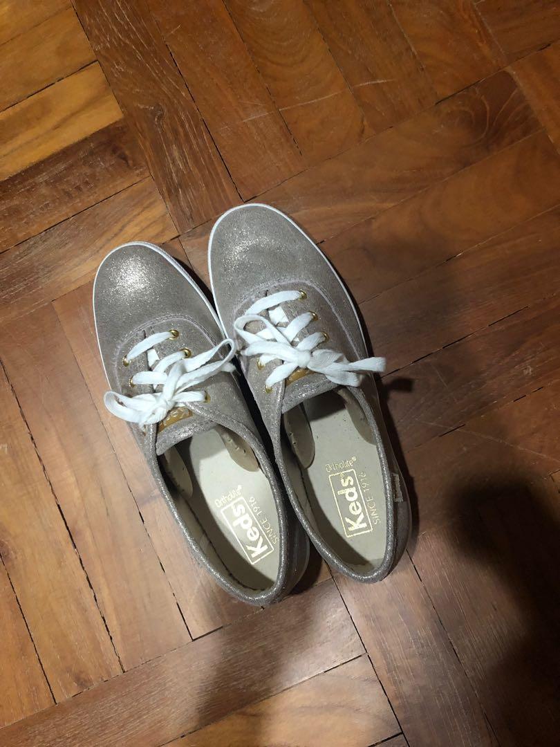 keds champion glitter suede