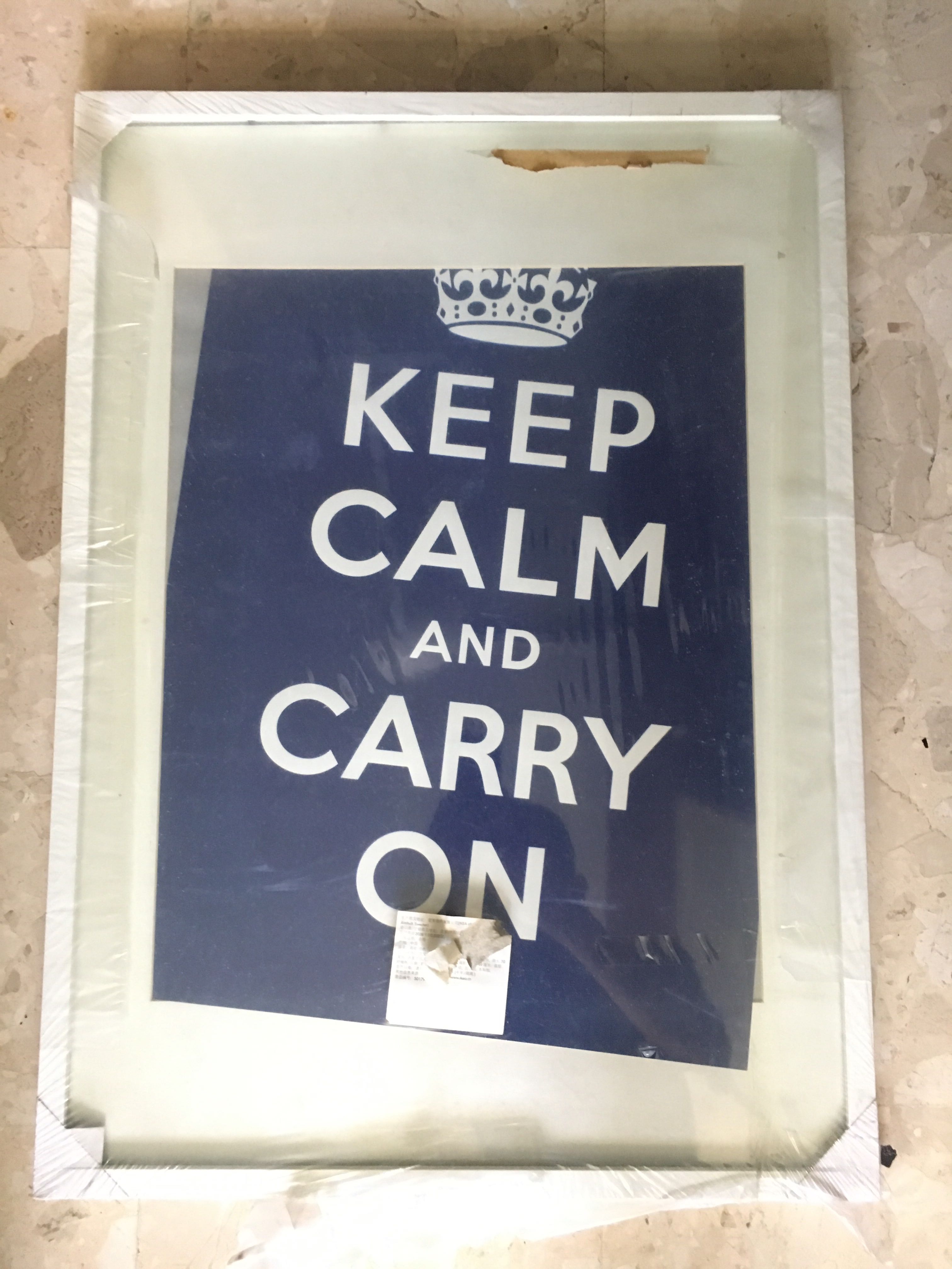 Keep Calm And Carry On Poster In Frame Design Craft Others Photo