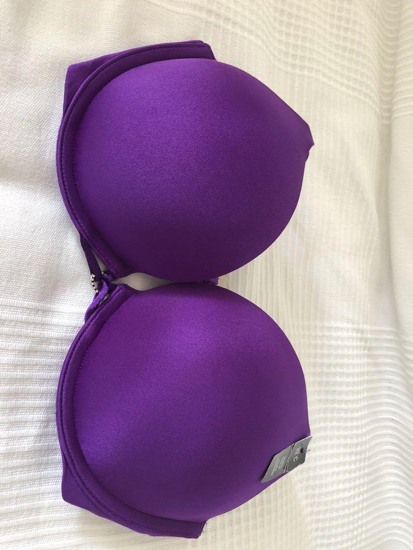 La Senza - Purple and White - Chiffon Big Spot Bra Size 36A