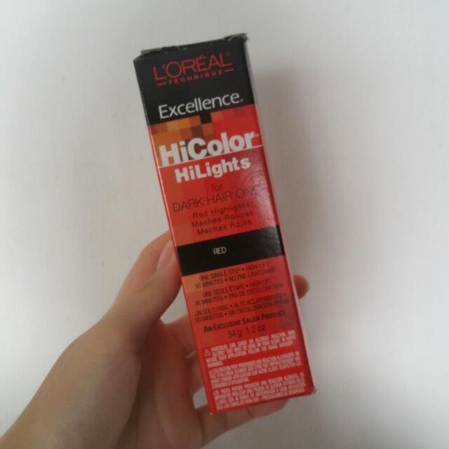 LOREAL HI COLOUR RED HAIR DYE, Beauty & Personal Care, Hair on Carousell