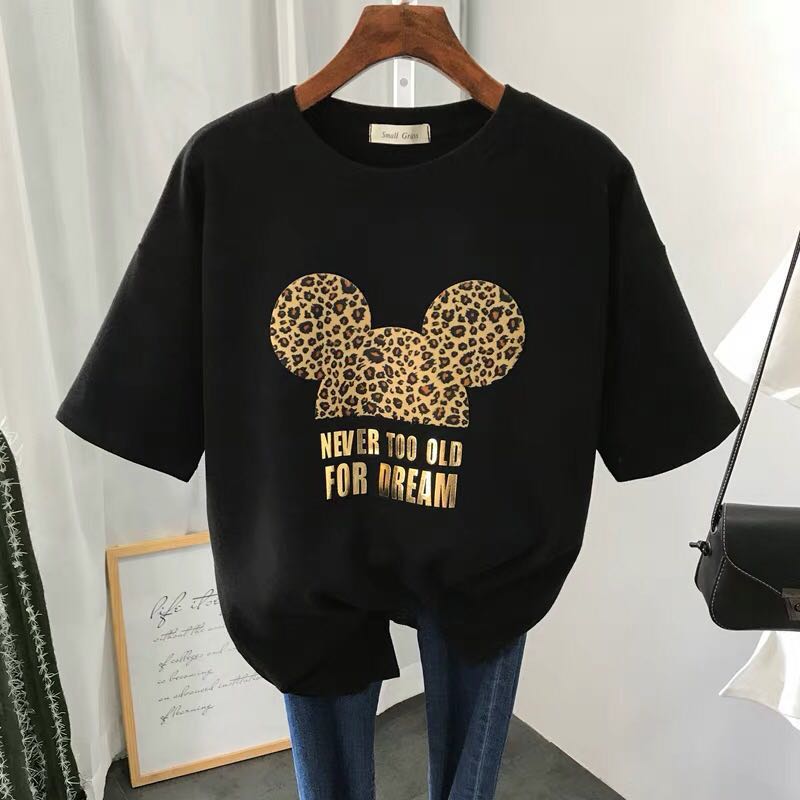 leopard mickey shirt
