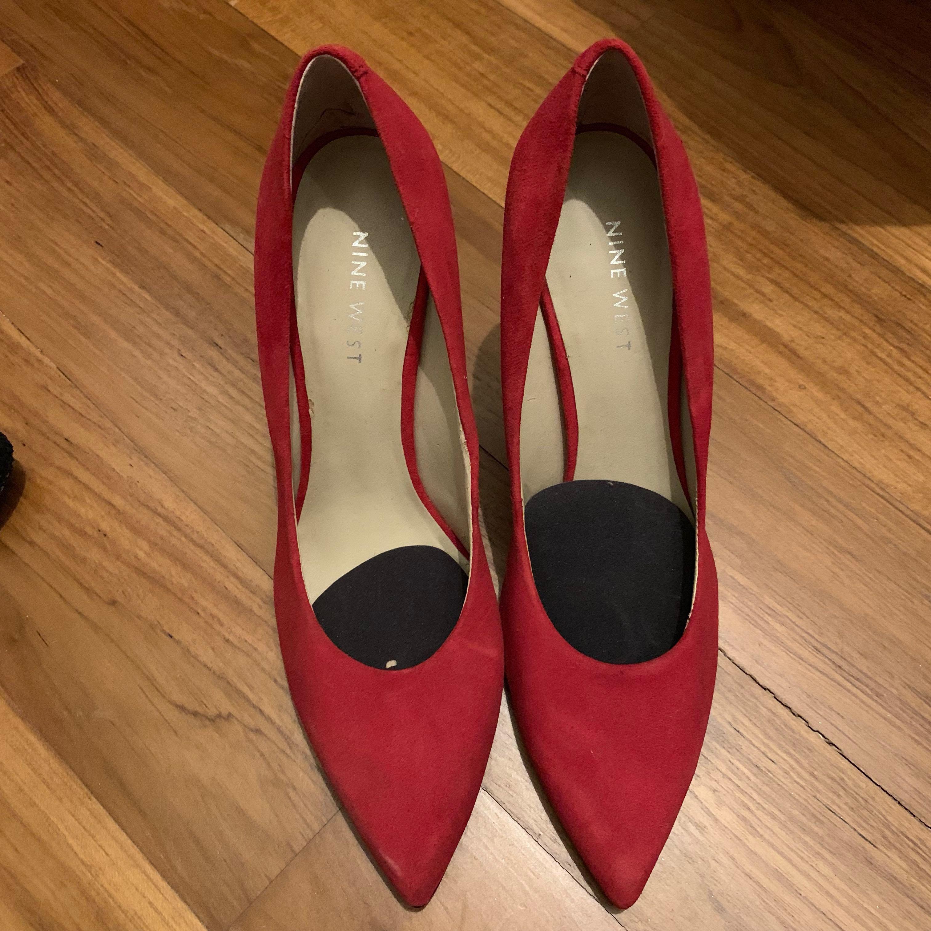 nine west red shoes
