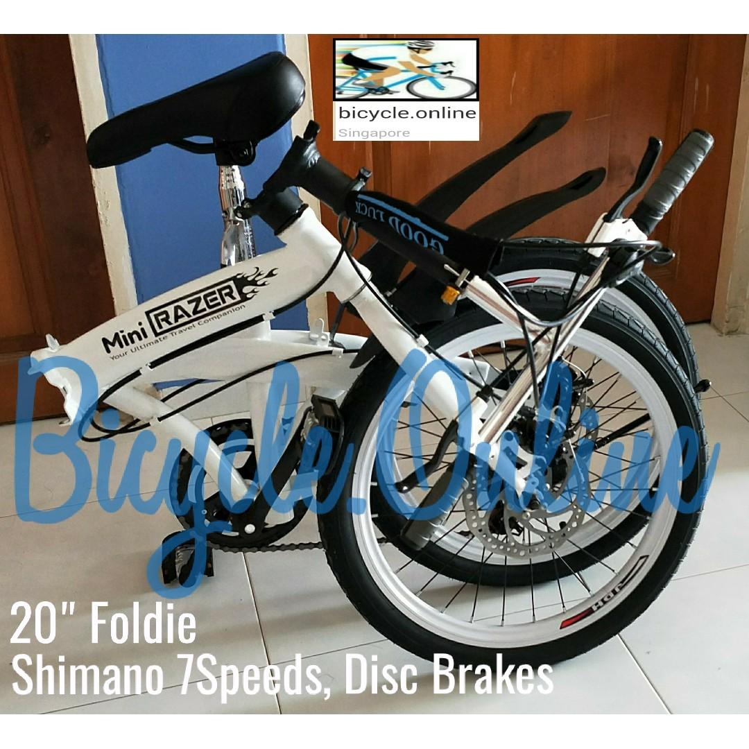 20 Razer Foldable Bike Shimano 7 Speeds Fits Nicely Into Car Boots Officially Allowed On Bus And Mrt Brand New Bicycle Bicycles Pmds Bicycles Others On Carousell