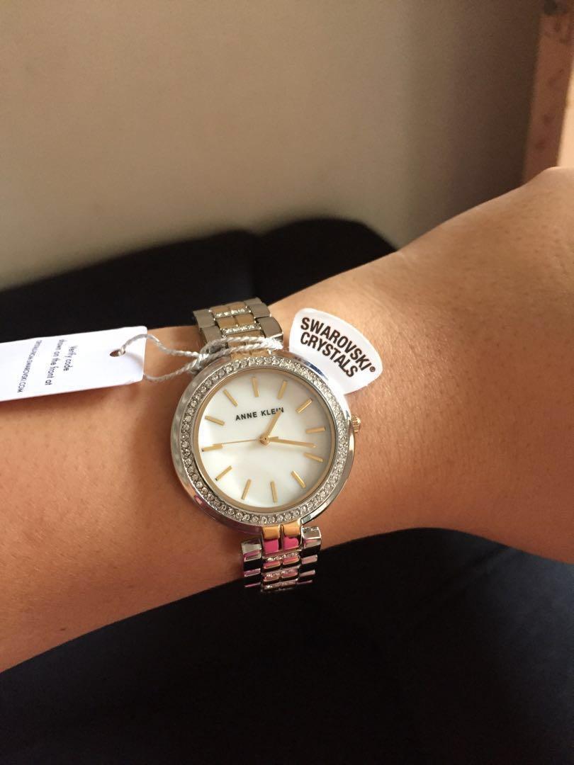 Anne klein two tone clearance swarovski