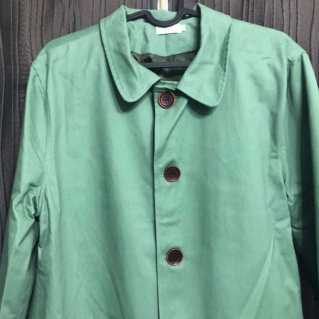 PASTEL GREEN COAT, Men's Fashion, Coats, Jackets and Outerwear on Carousell