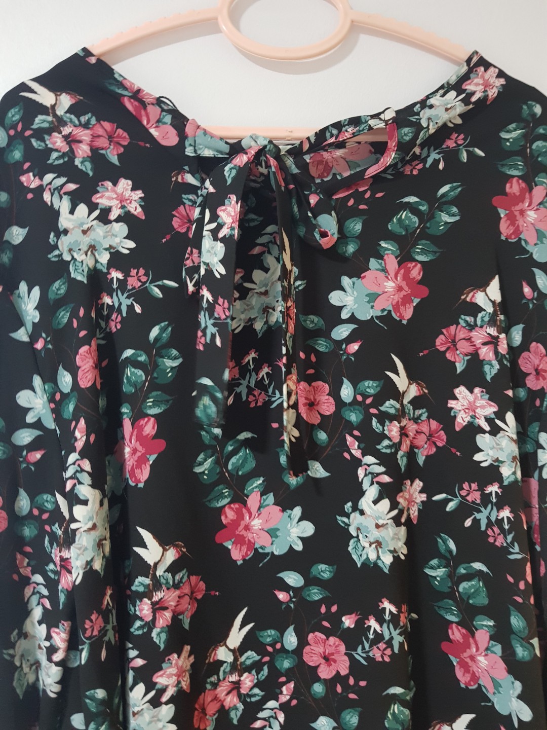 primark black chiffon blouse