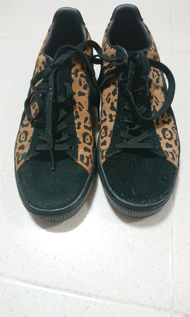 puma basket leopard print