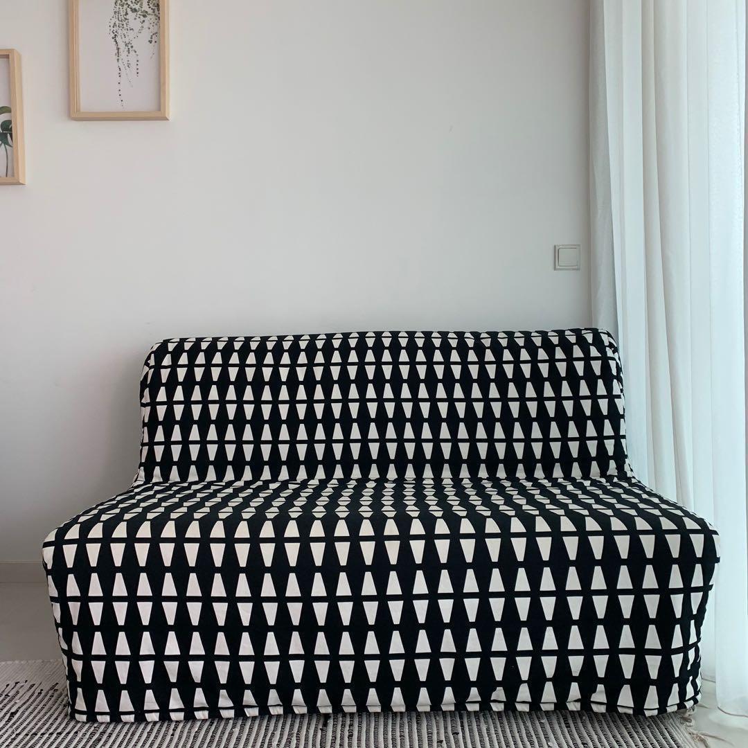 sofa bed ikea lycksele havet furniture home living furniture sofas on carousell