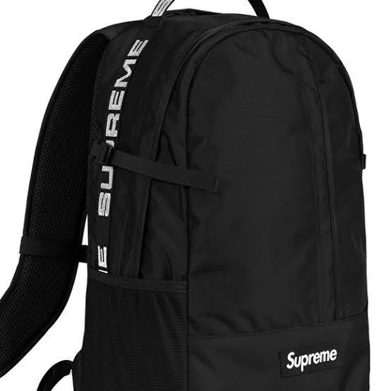 Supreme ss18 2025 black backpack