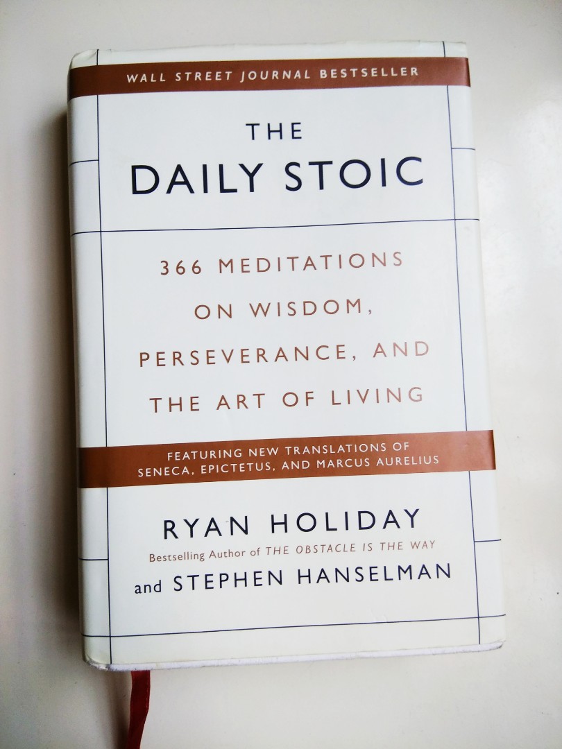 The Daily Stoic Hardcover Rm35 Books Stationery Books On Carousell