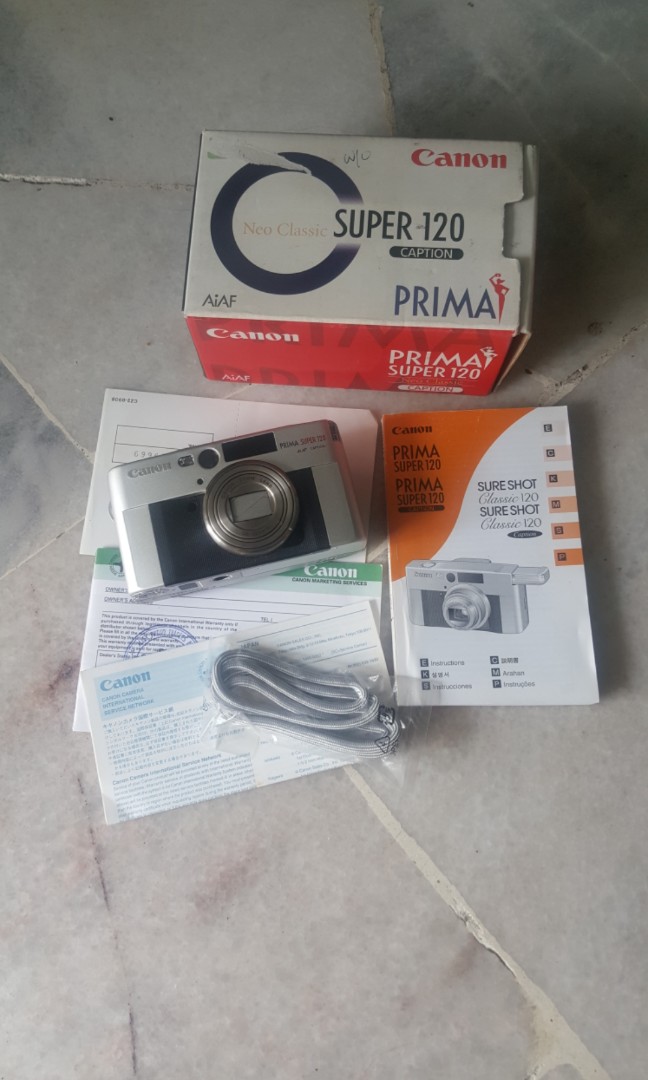 vintage canon prima super 120 aiaf neo classic caption