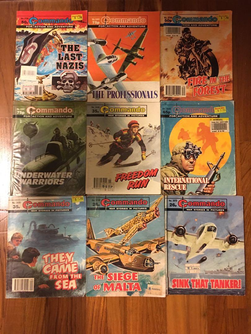 War comics (Category: Vintage Collectibles) located in Singapore. Submitted by harryoh (Listing ID 213633547, Image 9). Description: War picture library Battle picture library Conflict library Commando Amazing collection of mine Since childhood til now All from 1970s-1980s Inspiring army and war comics Wonderful artist drawing in black and white .