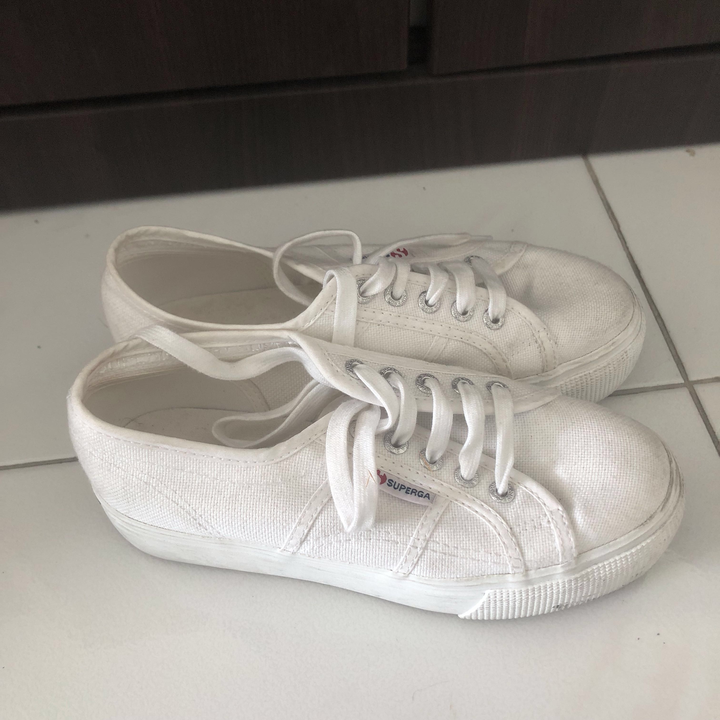superga white platform sneakers